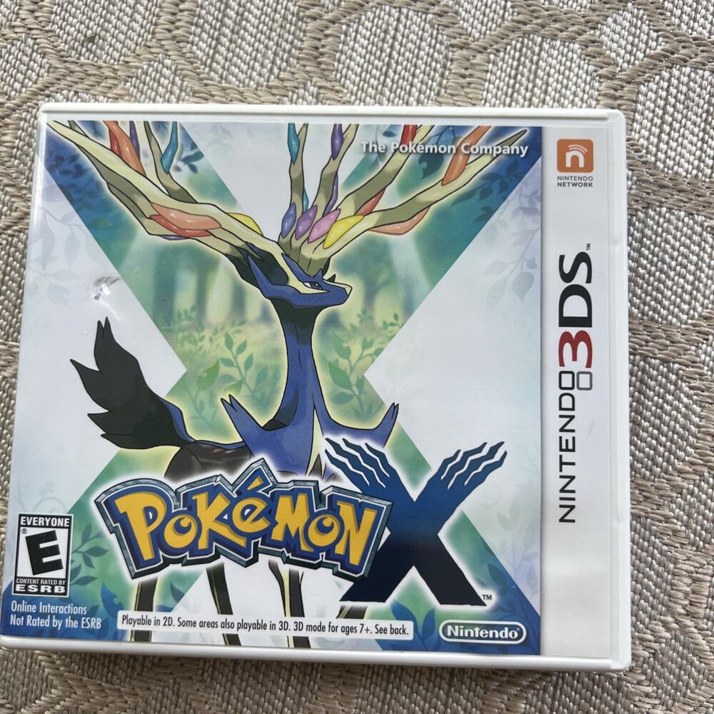 Pokemon X Nintendo 3DS Authentic Game + Original Case Tested Working